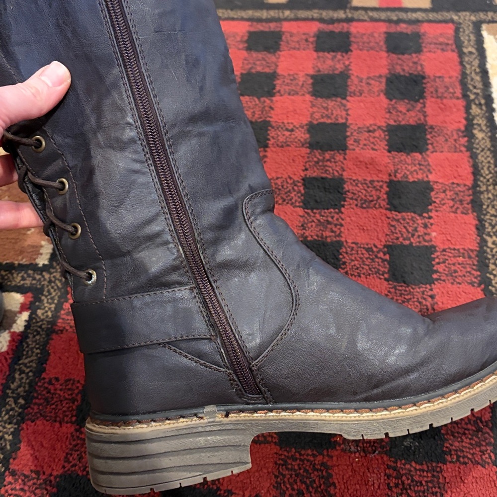 Womens Wanted lace up back boot - Picture 8 of 8
